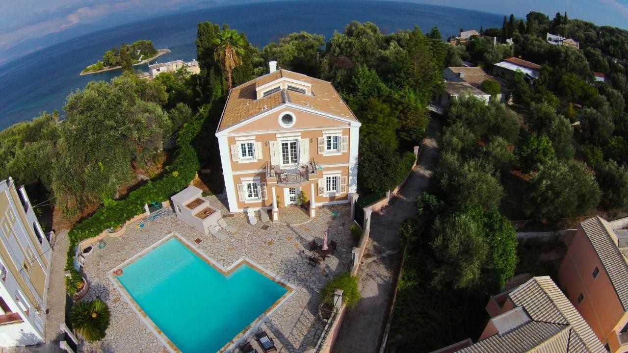Durrell Corfu Strawberry-Pink Villa Perama  Exteriör bild